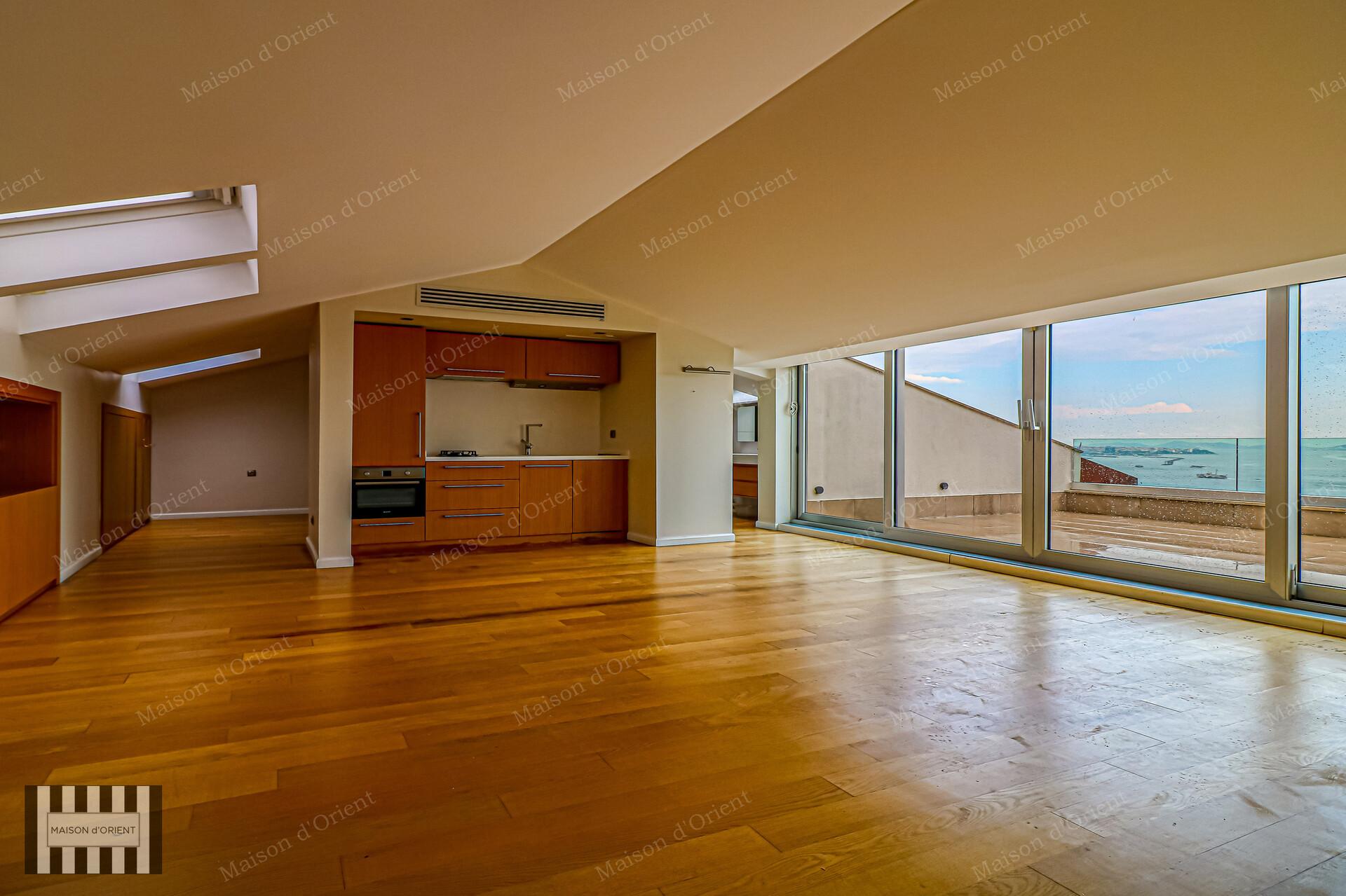 1+1 Apartment with Bosphorus View and Terrace for Rent in Cihangir — Cihangir, İstanbul — 1+1 — Closed
