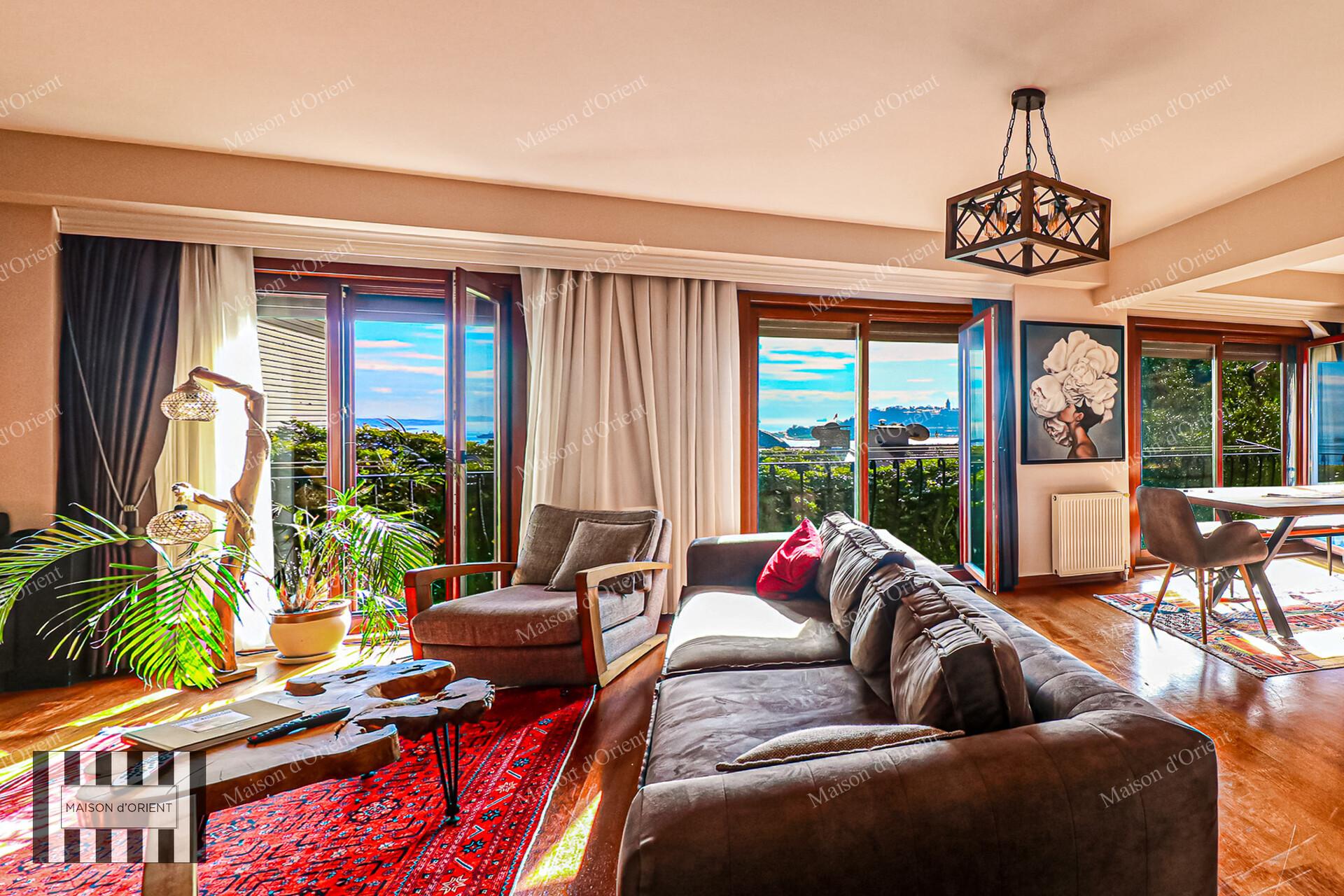 3+2 Triplex Rental Apartment with Bosphorus View in Cihangir — Cihangir, İstanbul — 3+2 — Closed