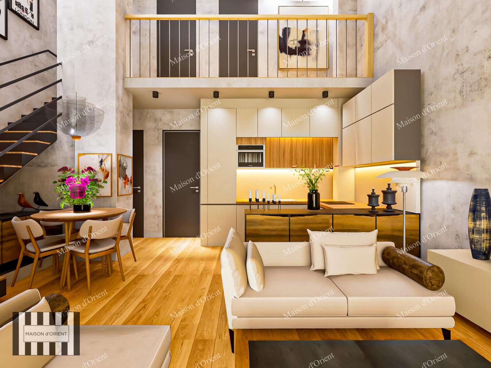1+1 Duplex Apartment for Sale in a New Project, Athens — Atina, Yunanistan — 1+1 — International