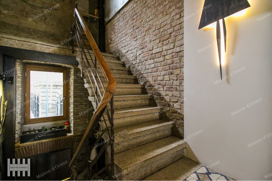 1+1 Flat with City and Sea View for Rent in Galata