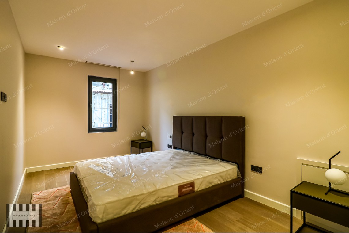 2+1 Furnished Garden Duplex for Rent in New Project, Galata