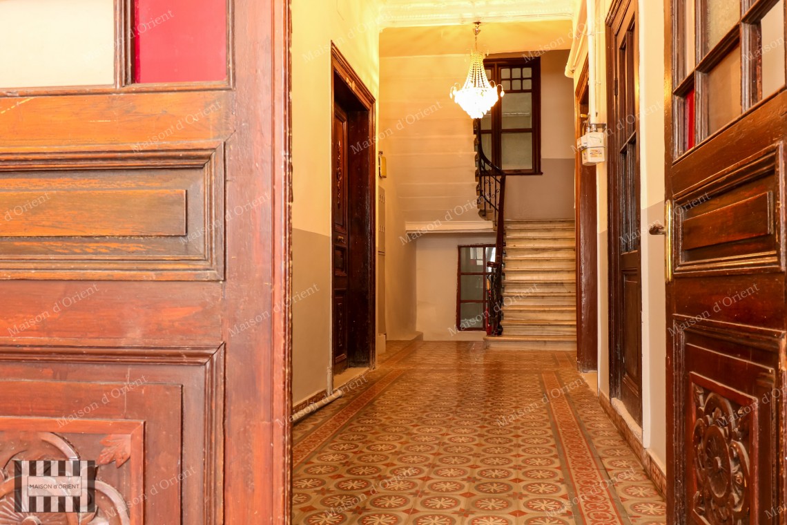  2+1 Flat with View in Historical Building in Galata