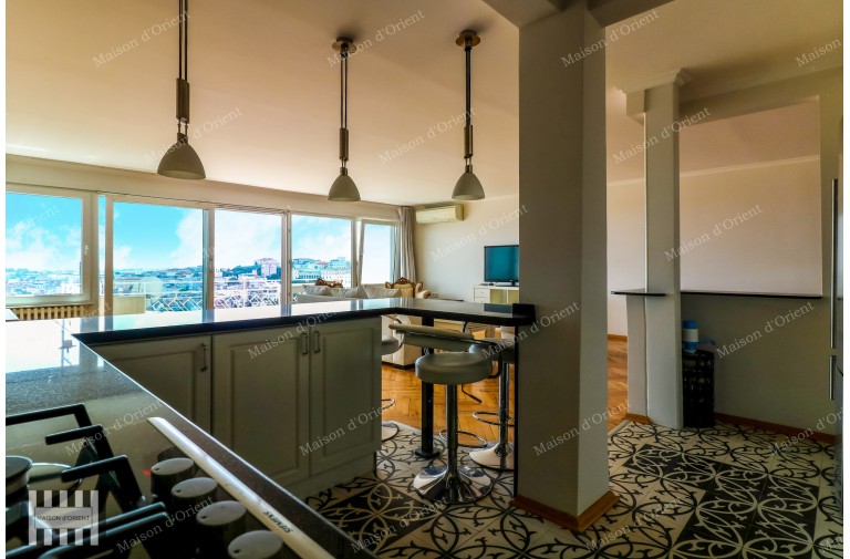 200sqm Furnished Flat with View for Rent in Cihangir