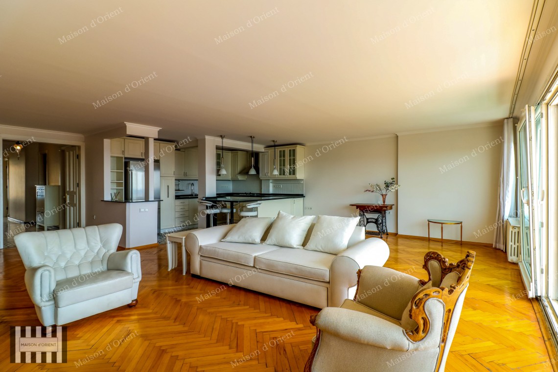 200sqm Furnished Flat with View for Rent in Cihangir