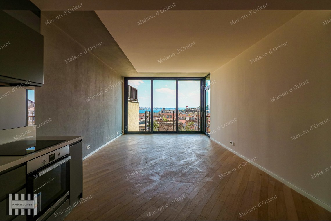 2+1 Flat for Sale in New Project with Balcony and View, Galata