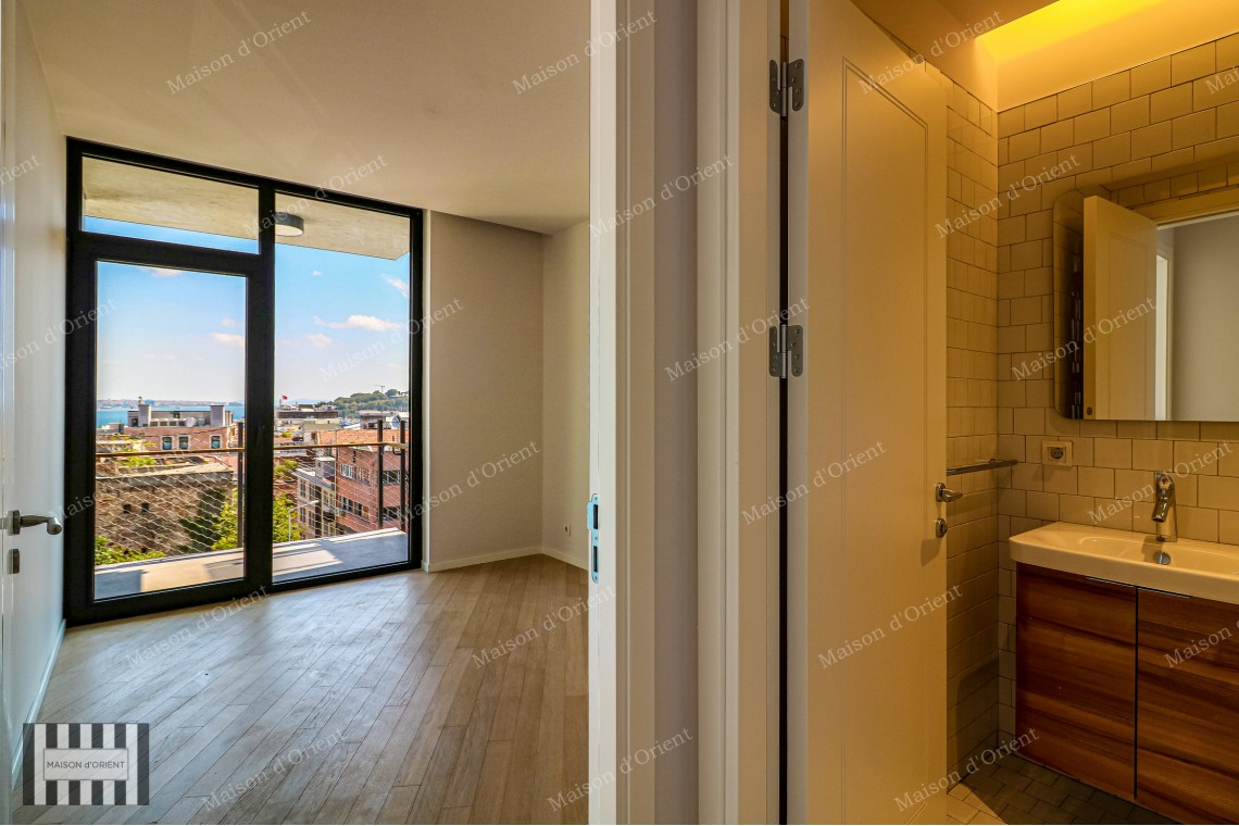2+1 Flat for Sale in New Project with Balcony and View, Galata