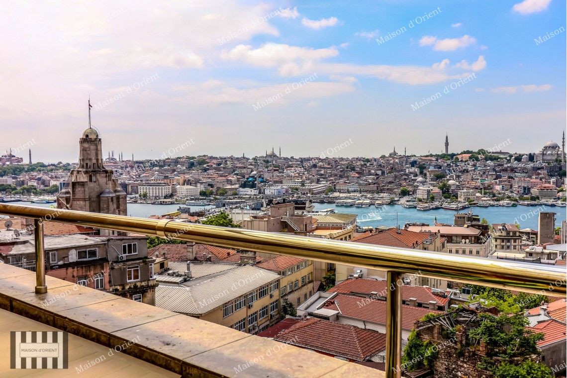 2+1 Duplex with Terrace for Rent in Galata