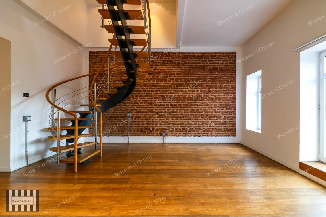 3+1 Duplex Flat with Terrace for Rent in Akaretler Row Houses