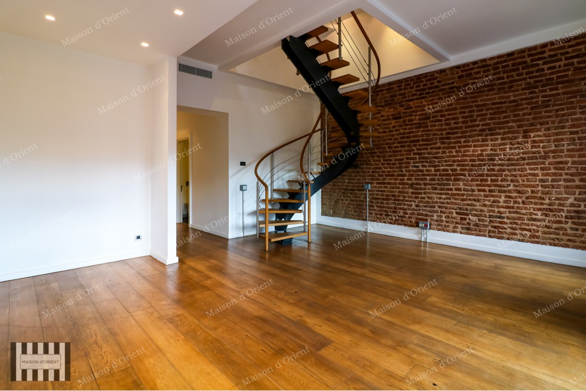 3+1 Duplex Flat with Terrace for Rent in Akaretler Row Houses