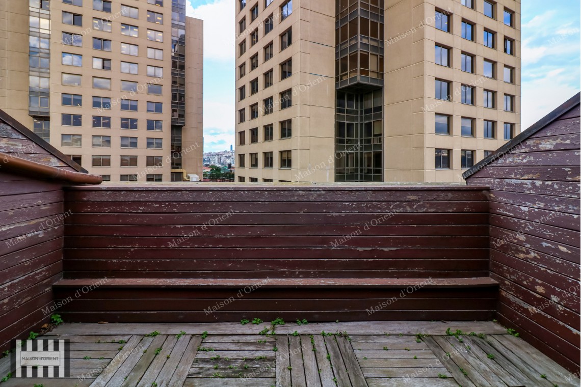 3+1 Duplex Flat with Terrace for Rent in Akaretler Row Houses