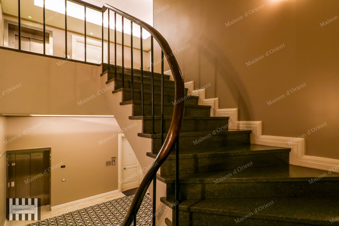 3+1 Duplex Flat with Terrace for Rent in Akaretler Row Houses