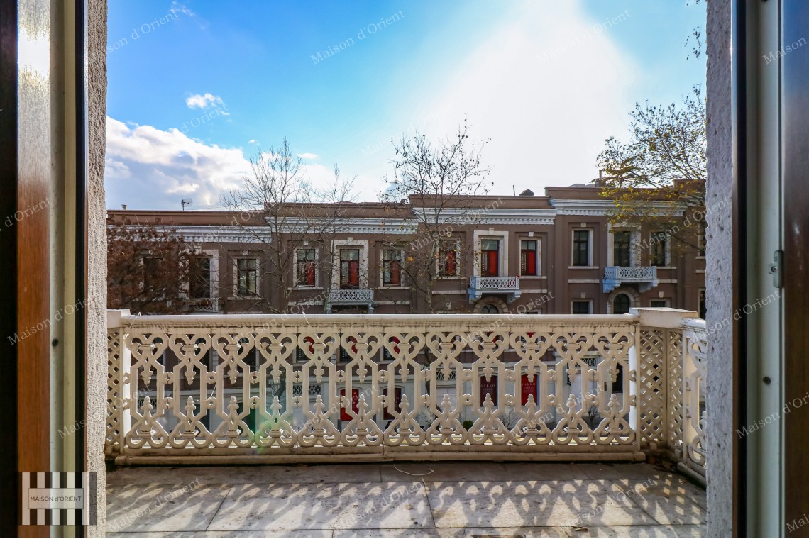 3+1 Duplex Flat with Terrace for Rent in Akaretler Row Houses