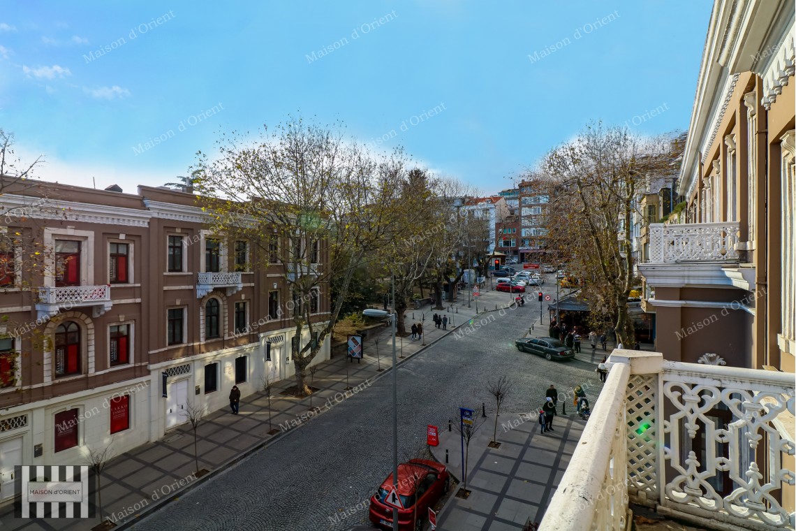 3+1 Duplex Flat with Terrace for Rent in Akaretler Row Houses