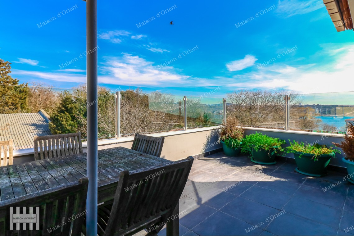 3+1 Duplex with View for Rent in Yildiz, Besiktas