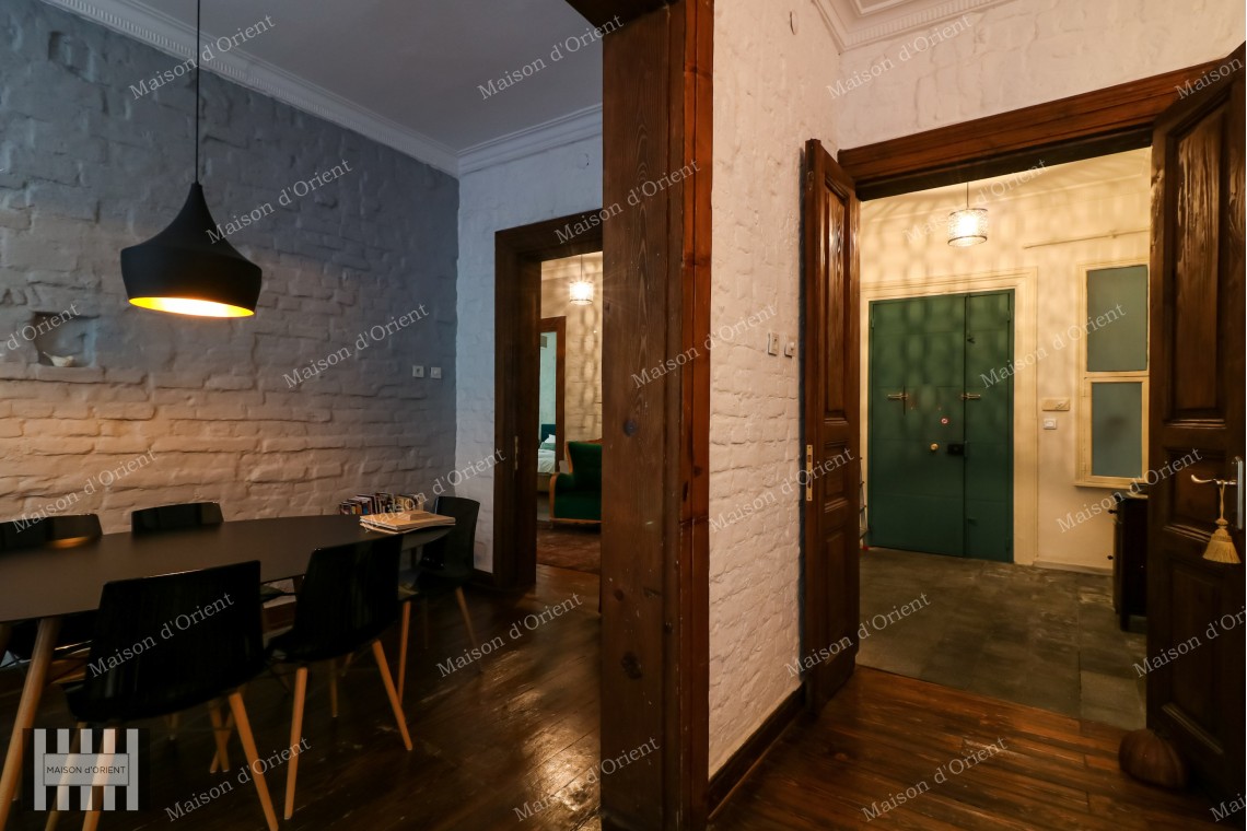 3+2 Flat for Rent in Historical Petraki Building, Galata