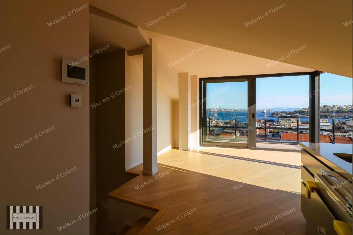 3+2 Duplex for Sale in New Project with Terrace and View, Galata