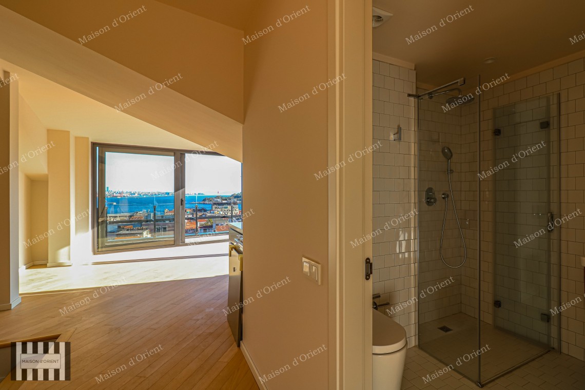 3+2 Duplex for Sale in New Project with Terrace and View, Galata