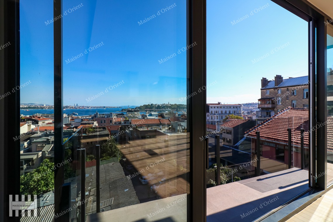 3+2 Duplex for Sale in New Project with Terrace and View, Galata