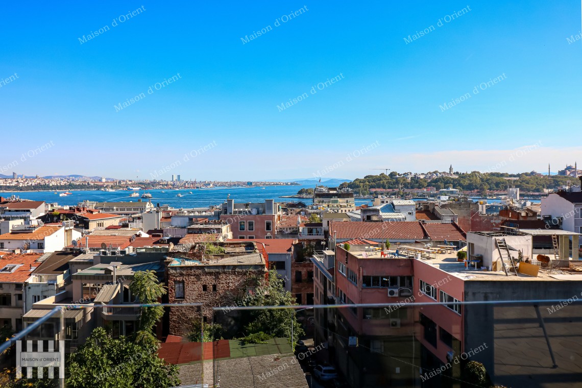 3+2 Duplex for Sale in New Project with Terrace and View, Galata
