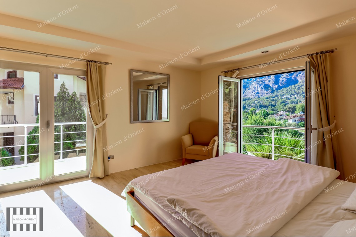 6+2 Villa with Pool and Nature View for Sale in Gocek, Fethiye