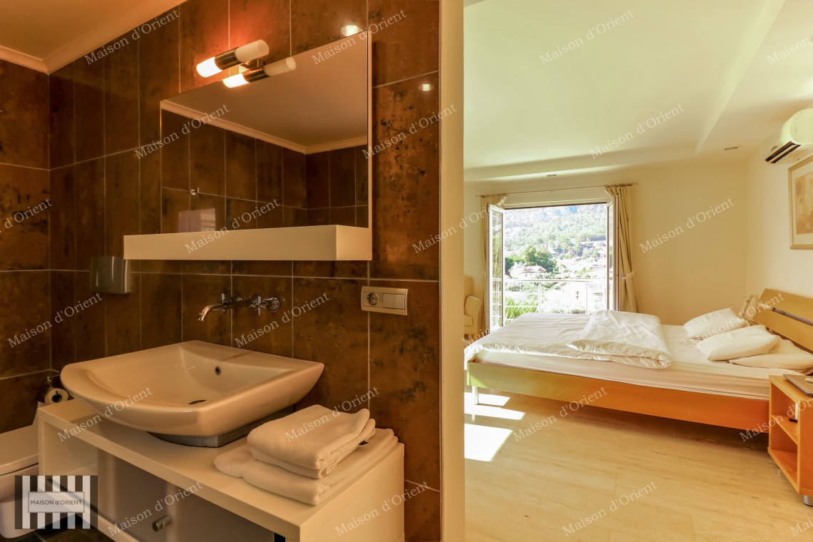 6+2 Villa with Pool and Nature View for Sale in Gocek, Fethiye