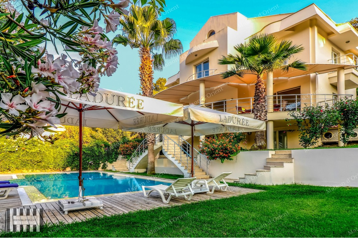 6+2 Villa with Pool and Nature View for Sale in Gocek, Fethiye