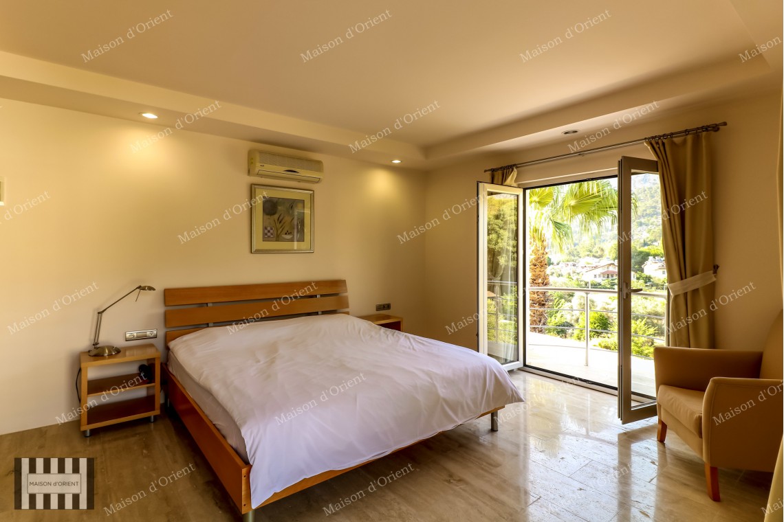 6+2 Villa with Pool and Nature View for Sale in Gocek, Fethiye