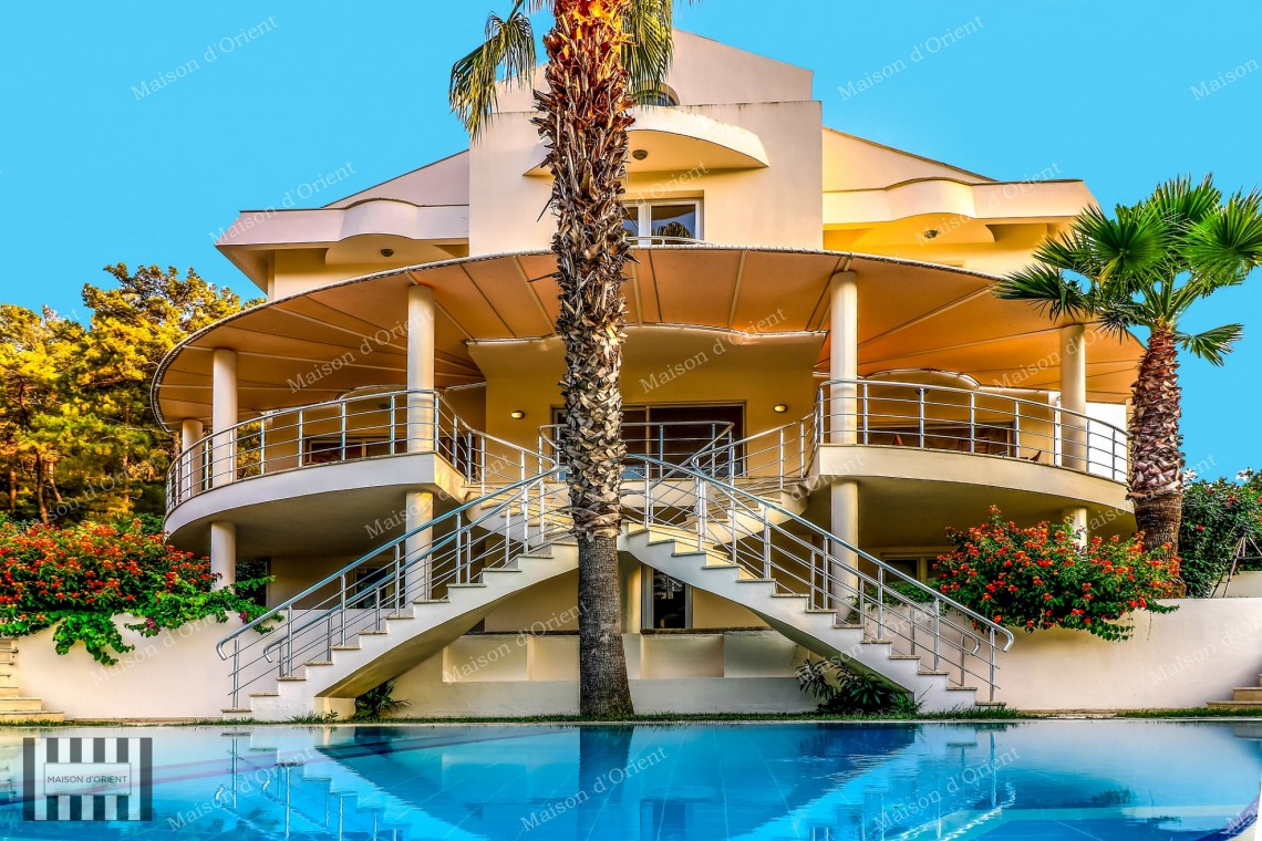 6+2 Villa with Pool and Nature View for Sale in Gocek, Fethiye