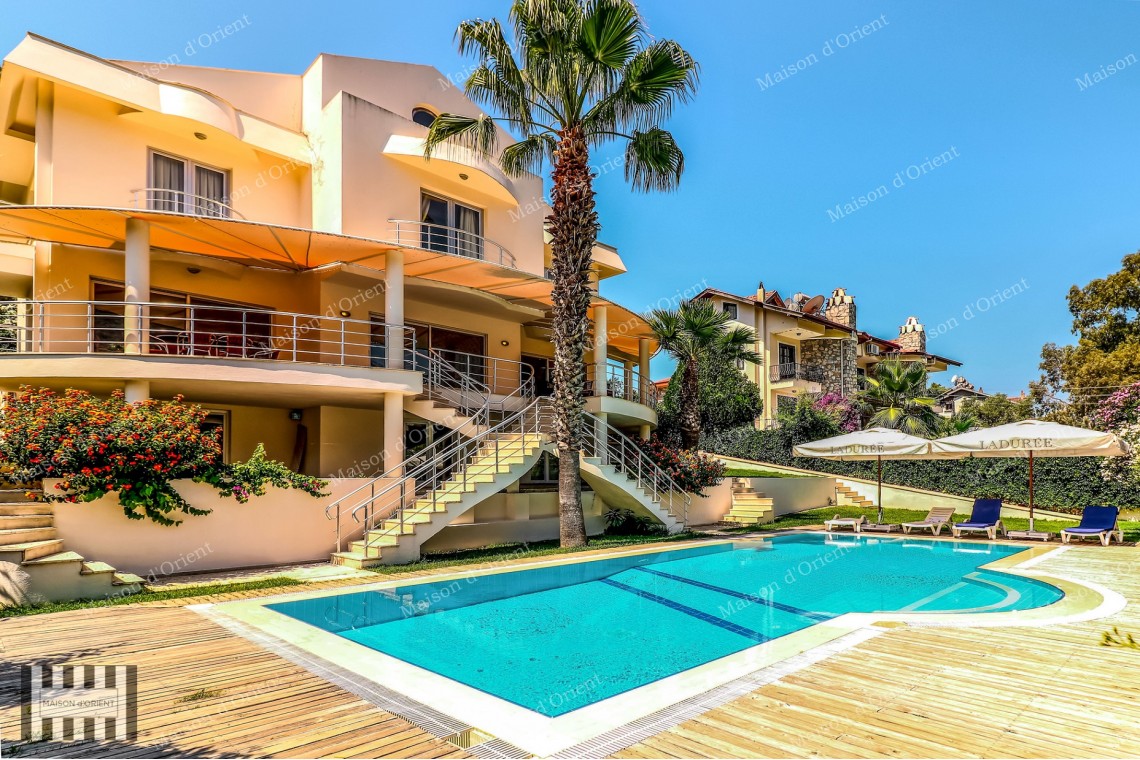6+2 Villa with Pool and Nature View for Sale in Gocek, Fethiye