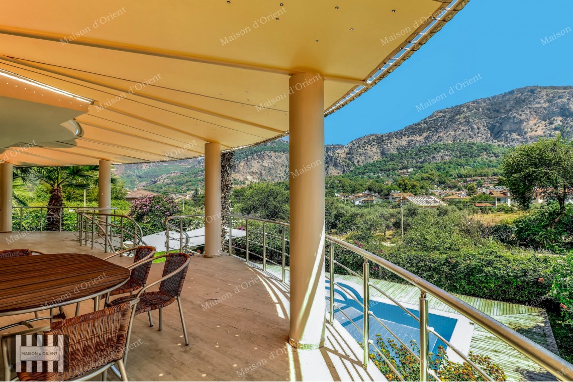 6+2 Villa with Pool and Nature View for Sale in Gocek, Fethiye