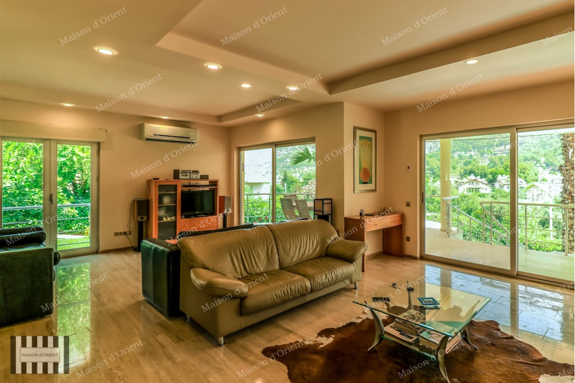 6+2 Villa with Pool and Nature View for Sale in Gocek, Fethiye
