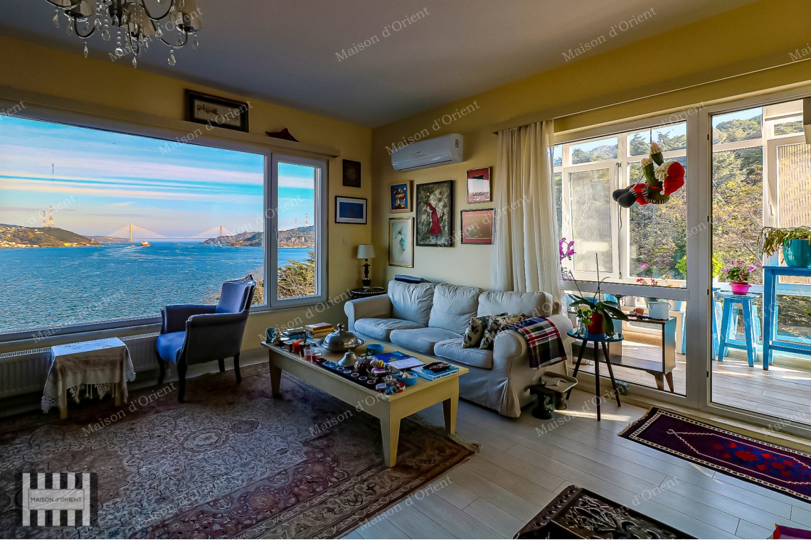 4+1 Flat for Rent with Panoramic Bosphorus View in Tarabya