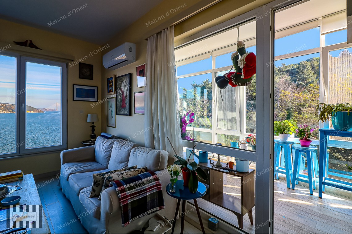 4+1 Flat for Rent with Panoramic Bosphorus View in Tarabya