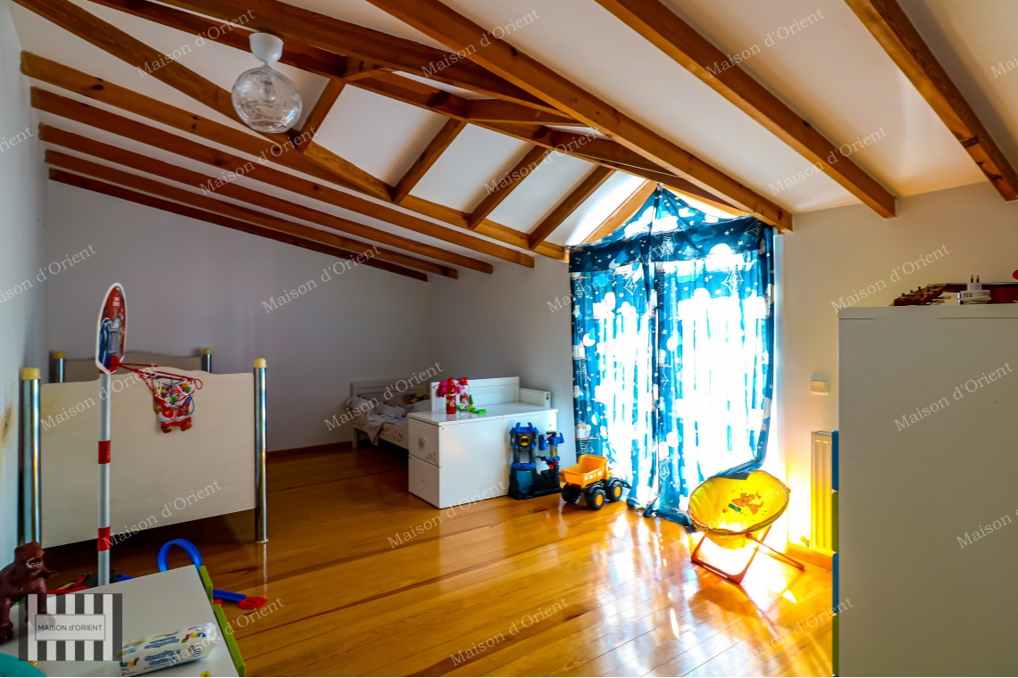 5+1 Duplex Flat for Sale with Terrace and Sea View in Büyükada