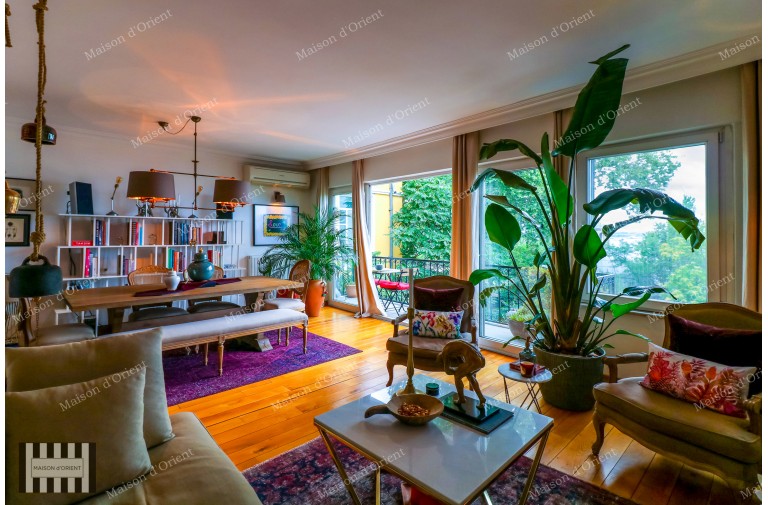 Fully Renovated 2+1 Flat with View for Sale in Cihangir