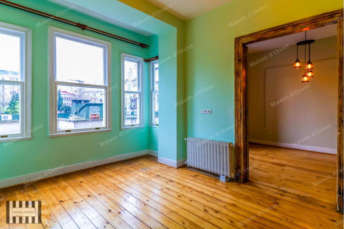 Historical 2+1 Flat with View for Rent in Galata