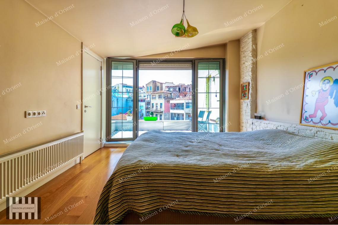 Furnished Duplex with Private Terrace for Sale in Cukurcuma