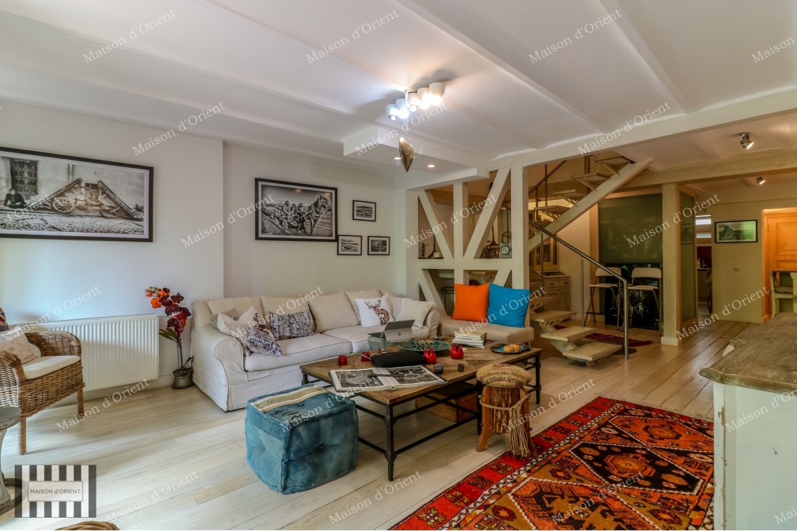 120sqm Furnished Garden Duplex for Rent in Galata