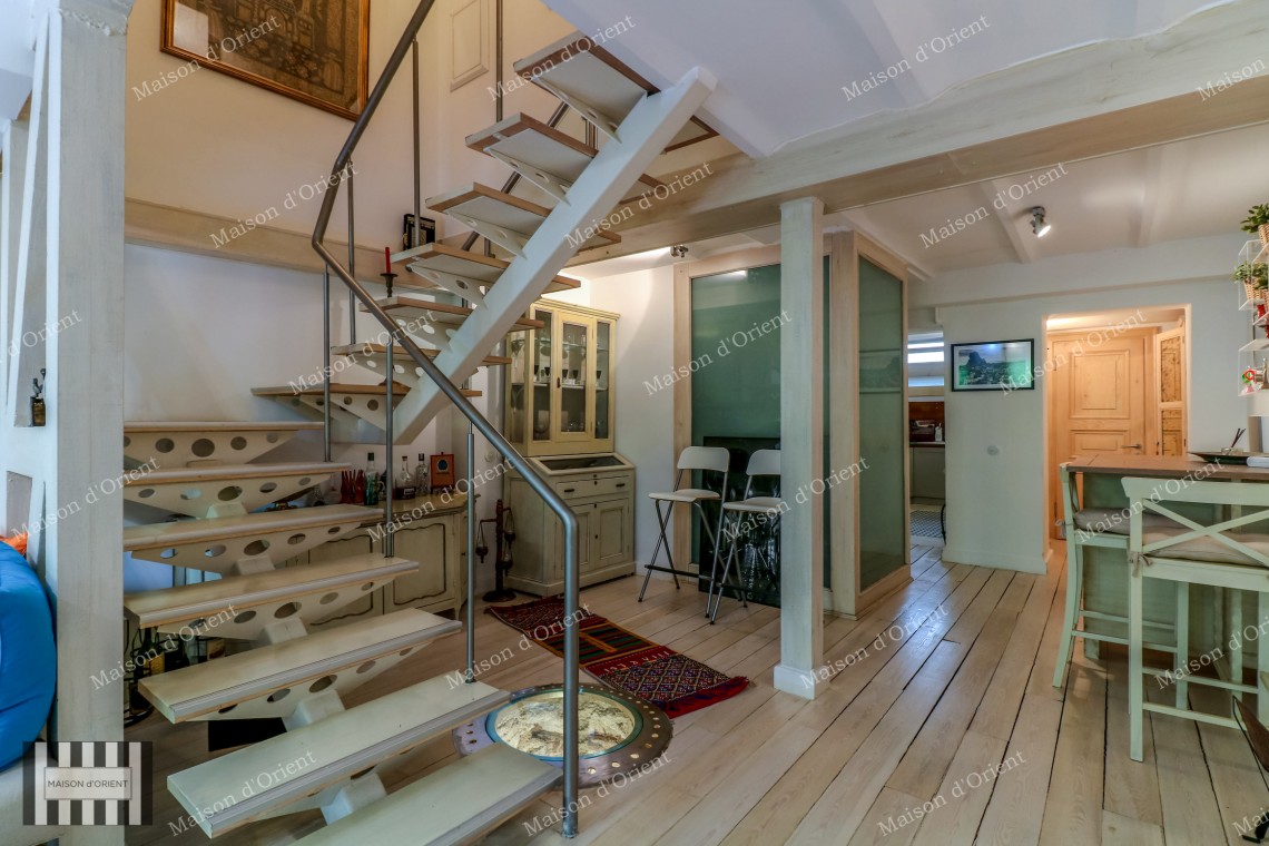 120sqm Furnished Garden Duplex for Rent in Galata