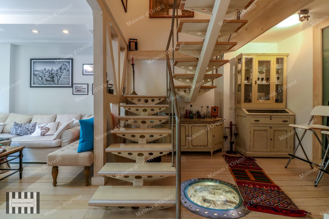 120sqm Furnished Garden Duplex for Rent in Galata