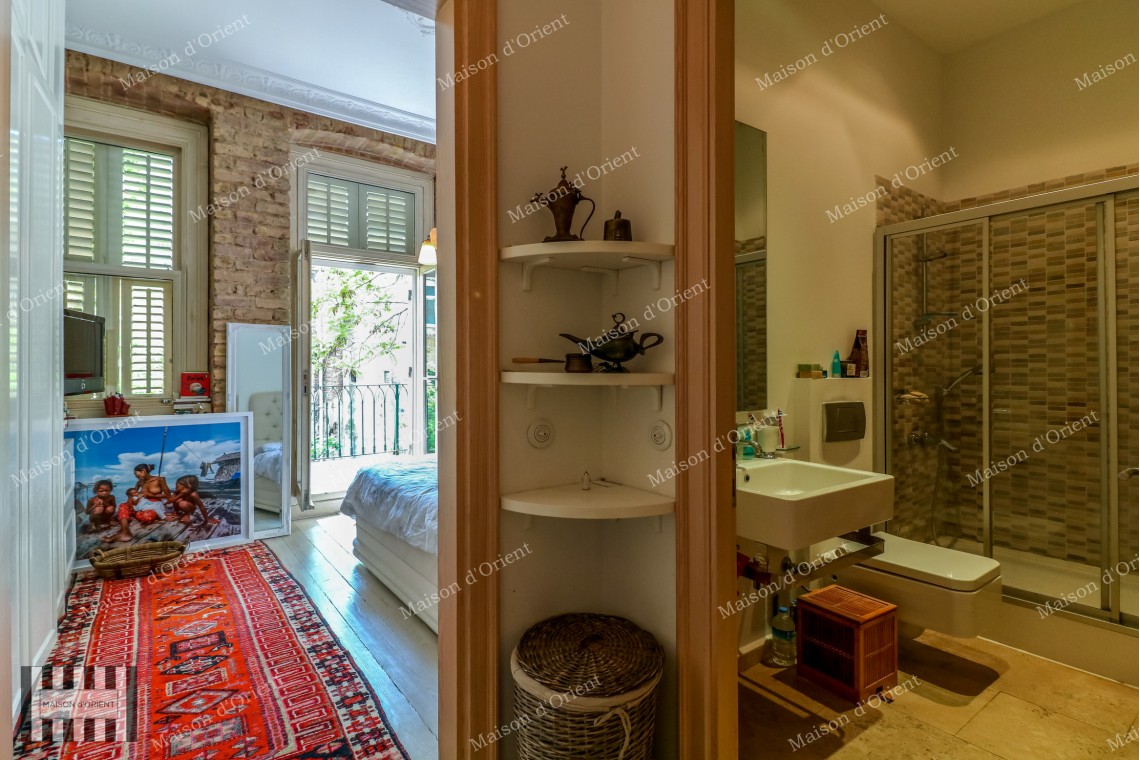 120sqm Furnished Garden Duplex for Rent in Galata