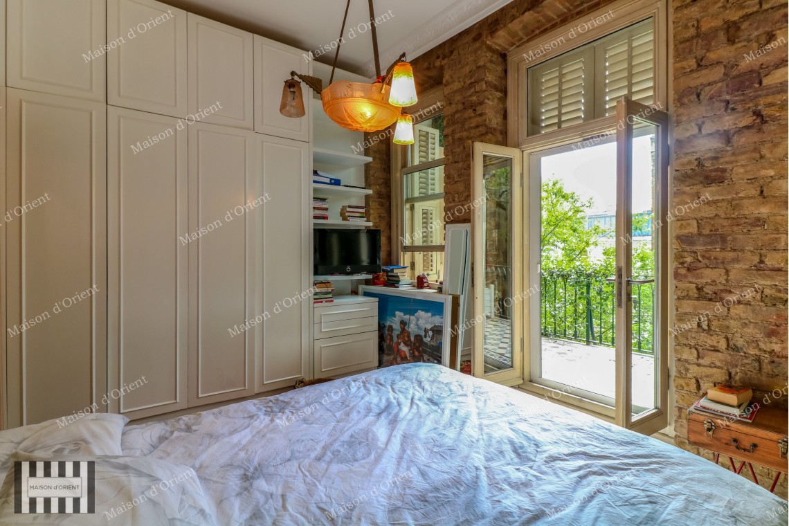 120sqm Furnished Garden Duplex for Rent in Galata