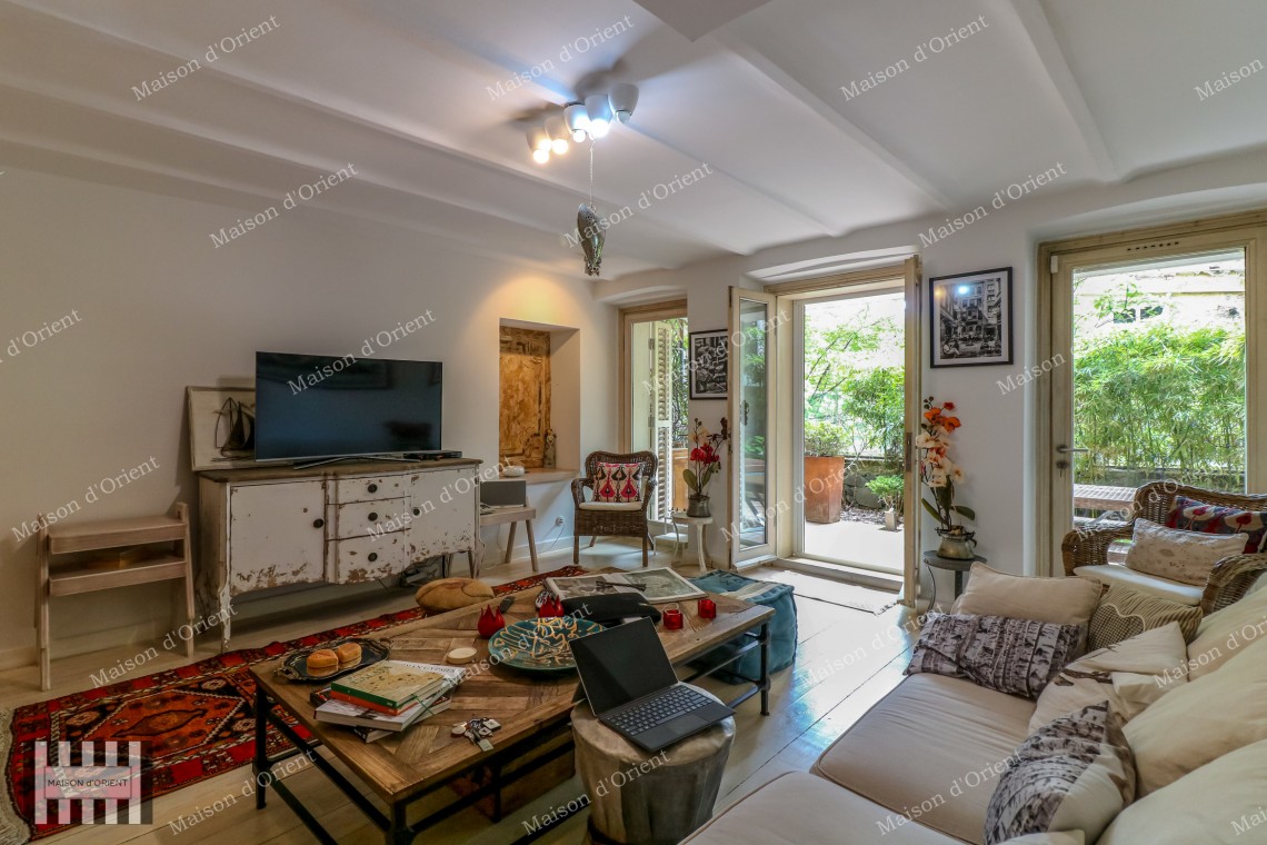 120sqm Furnished Garden Duplex for Rent in Galata