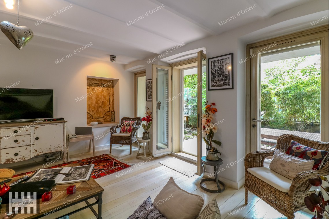 120sqm Furnished Garden Duplex for Rent in Galata