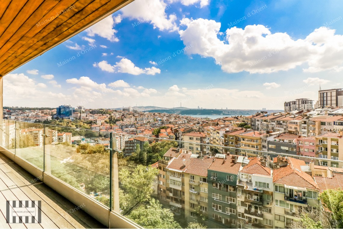 Penthouse Duplex with Terrace and View for Sale in Tesvikiye