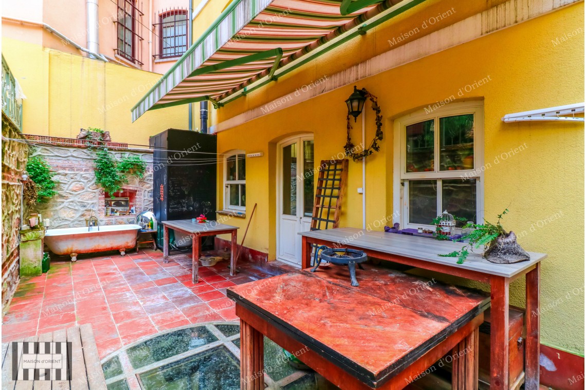 Renovated Garden Duplex Office for Rent in Galata