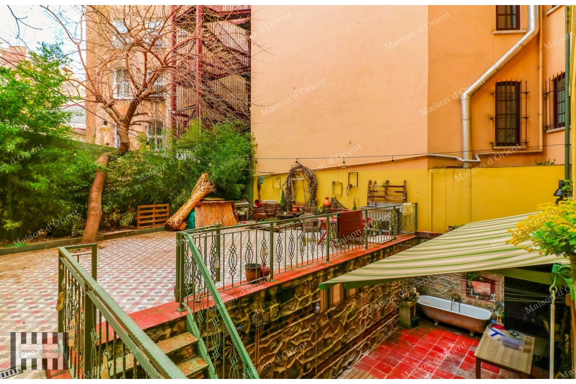 Renovated Garden Duplex Office for Rent in Galata