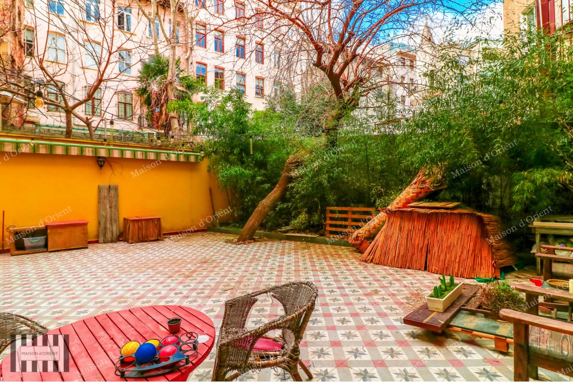 Renovated Garden Duplex Office for Rent in Galata