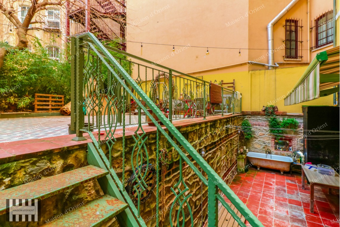 Renovated Garden Duplex Office for Rent in Galata