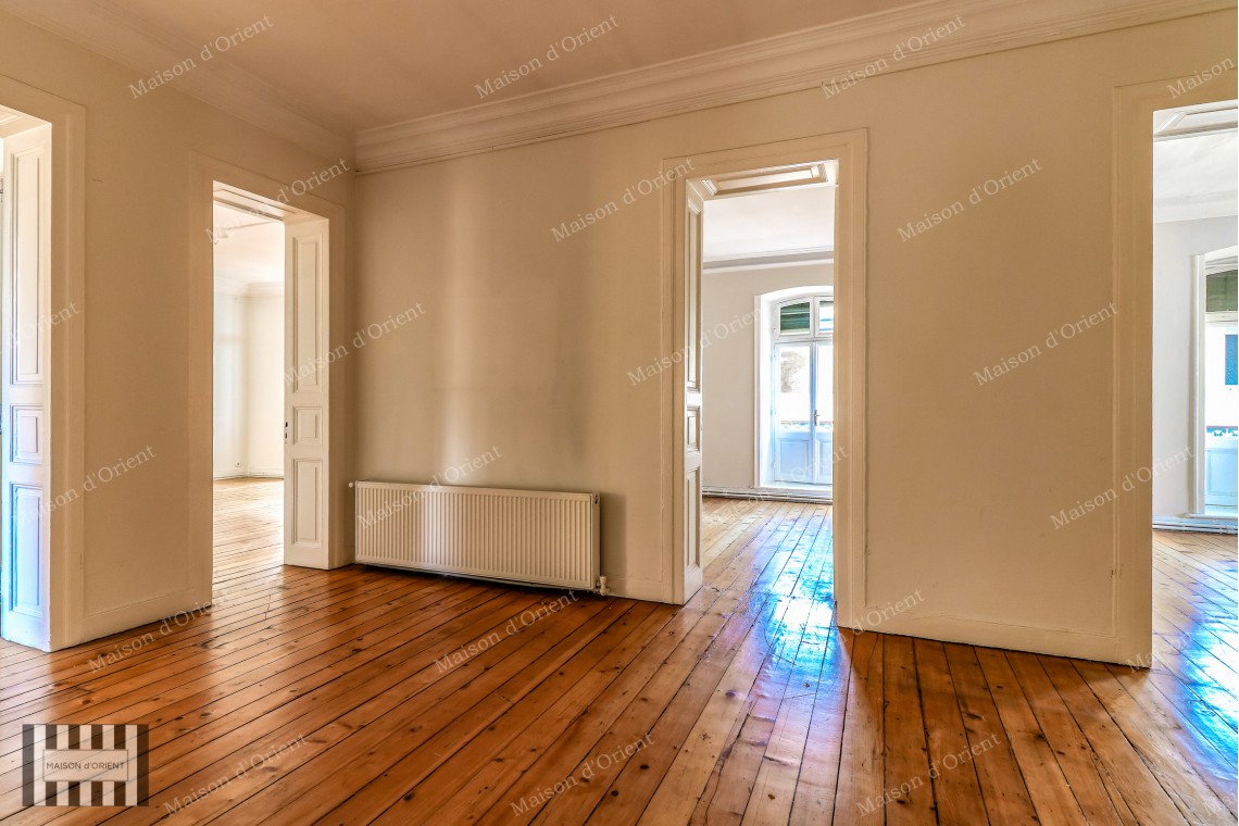 4+1 Flat with Bosphorus View for Rent in Dogan Apartment